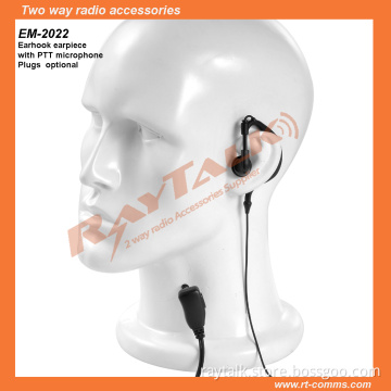 Two Way Radio Earpiece Earhook with Small Lapel Ptt (EM-2022)